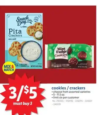 Lidl cookies/crackers offer