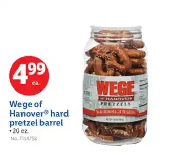 Lidl Wege of Hanover hard pretzel barrel offer