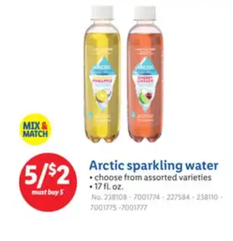 Lidl Arctic sparkling water offer