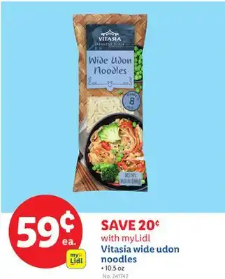 Lidl Vitasia wide udon noodles offer