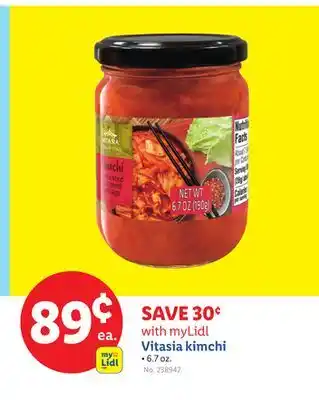 Lidl Vitasia kimchi offer