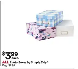 Michaels ALL Photo Boxes by Simply Tidy offer