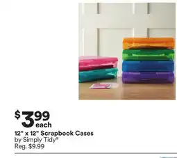 Michaels 12 x 12 Scrapbook Cases by Simply Tidy offer