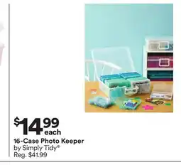 Michaels 16-Case Photo Keeper by Simply Tidy offer