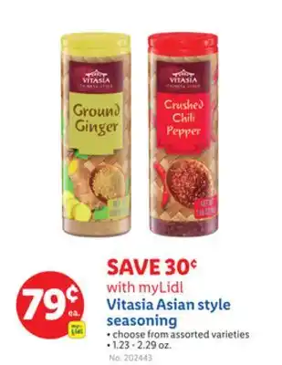 Lidl Vitasia Asian style seasoning offer