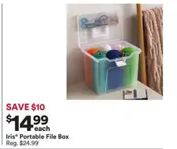 Michaels Iris Portable File Box offer