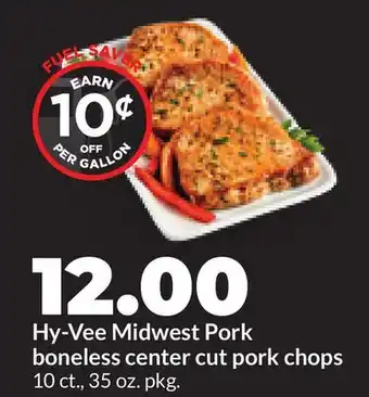 Hy-Vee Hy-Vee Midwest Pork boneless center cut pork chops offer