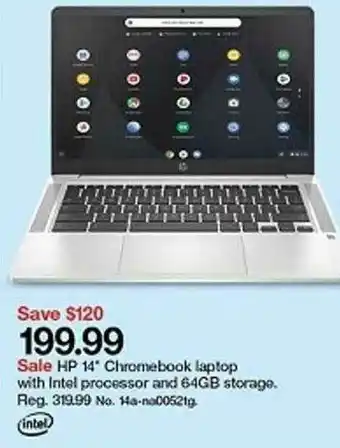 Target Hp 14 Chromebook Laptop With Intel Processor And 64gb Storage offer