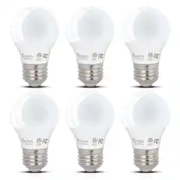 Walmart Simba Lighting LED A15 ETL Listed 5W 40W Equivalent Small Bulbs 120V E26 3000K Soft White 6-Pack offer