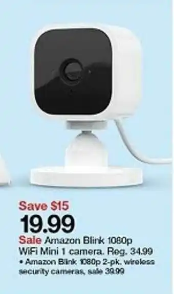 Target Amazon Blink 1080p Wifi Mini 1 Camera offer