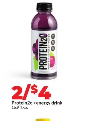 Hy-Vee Protein2o + energy drink offer