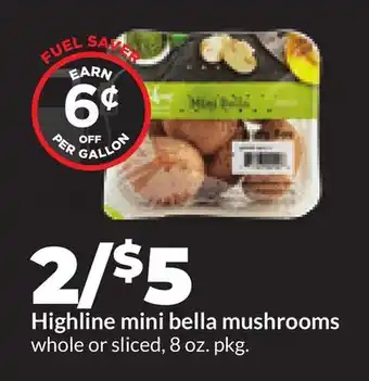 Hy-Vee Highline mini bella mushrooms offer