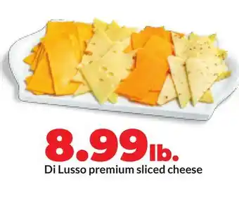 Hy-Vee Di Lusso premium sliced cheese offer