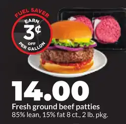 Hy-Vee Fresh ground beef patties offer