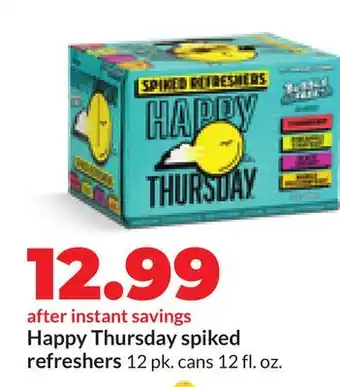 Hy-Vee Happy Thursday spiked refreshers offer