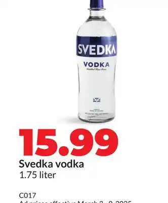 Hy-Vee Svedka vodka offer