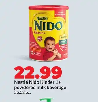 Hy-Vee Nestlé Nido Kinder 1 + powdered milk beverage offer