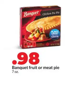 Hy-Vee Banquet fruit or meat pie offer