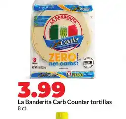 Hy-Vee La Banderita Carb Counter tortillas offer