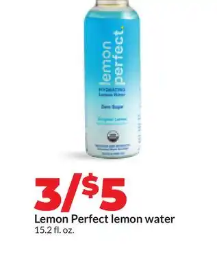 Hy-Vee Lemon Perfect lemon water offer