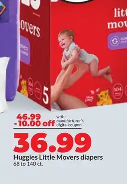 Hy-Vee Huggies Little Movers diapers offer