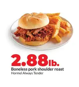 Hy-Vee Boneless pork shoulder roast offer