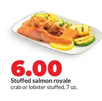 Hy-Vee Stuffed salmon royale offer