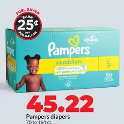 Hy-Vee Pampers diapers offer