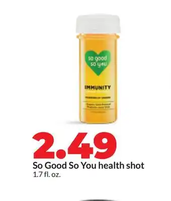 Hy-Vee So Good So You health shot offer