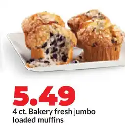 Hy-Vee Bakery fresh jumboloaded muffins offer