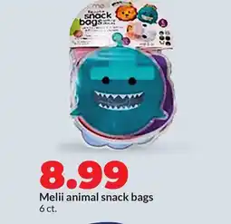 Hy-Vee Melii animal snack bags offer