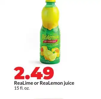 Hy-Vee ReaLime or ReaLemon juice offer