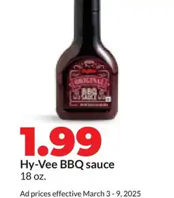 Hy-Vee Hy-Vee BBQ sauce offer