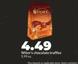 Hy-Vee Witor's chocolate truffles offer