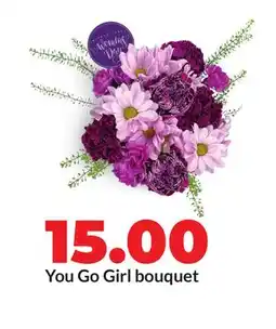 Hy-Vee You Go Girl bouquet offer