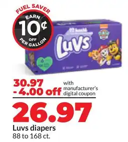 Hy-Vee Luvs diapers offer