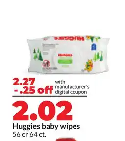 Hy-Vee Huggies baby wipes offer