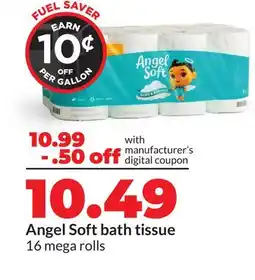 Hy-Vee Angel Soft bath tissue offer