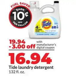 Hy-Vee Tide laundry detergent offer