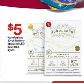Target Wondershop 30-ct. Battery-operated Led Dew Drop Lights offer