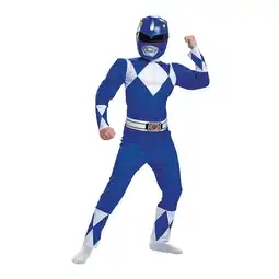 Walmart Disguise Boys' Mighty Morphin Blue Power Ranger Muscle Jumpsuit Costume - Size 7-8 offer