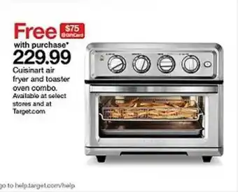 Target Cuisinart Air Fryer And Toaster Oven Combo offer