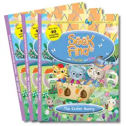 Walmart Seek & Find with Freddy and Ellie The Easter Bunny 3 Book Set offer