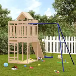 Walmart vidaXL Outdoor Playset Solid Wood Pine offer