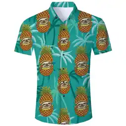 Walmart Lollipie Hawaiian Shirt for Men Short Sleeve Button Down Shirts Floral Tropical Holiday Beach Shirts offer