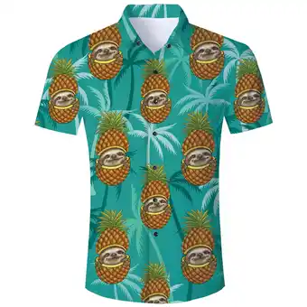 Walmart Lollipie Hawaiian Shirt for Men Short Sleeve Button Down Shirts Floral Tropical Holiday Beach Shirts offer