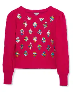 Walmart Habitual girls Cable Sweater, G10 offer