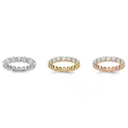 Walmart 14k Yellow Gold Round Cut Diamond Eternity Wedding Band Anniversary Ring Size 7 - 1 Ct offer