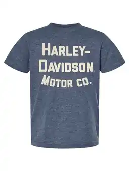 Walmart Harley-Davidson Little Boys' Motor Co. Short Sleeve Crew-Neck Tee, Navy (4), Harley Davidson offer