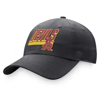 Walmart Men's Top of the World Charcoal Arizona State Sun Devils Slice Adjustable Hat offer